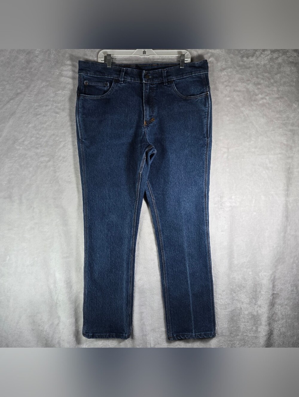 Origin Maine Jeans Mens Size 38x32 Medium Wash Blue Straight Denim Made in USA